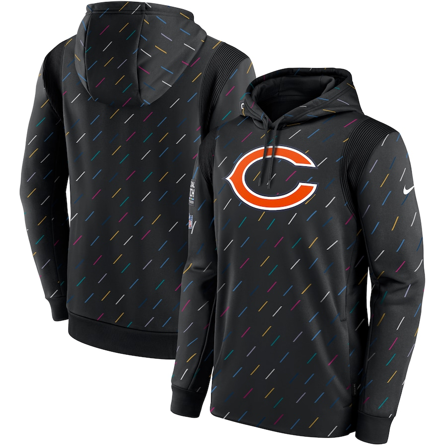 Women NFL Chicago Bears 2025 Nike black hoodie->texas rangers->MLB Jersey